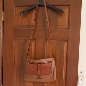Fossil Brown Leather Shoulder Bag